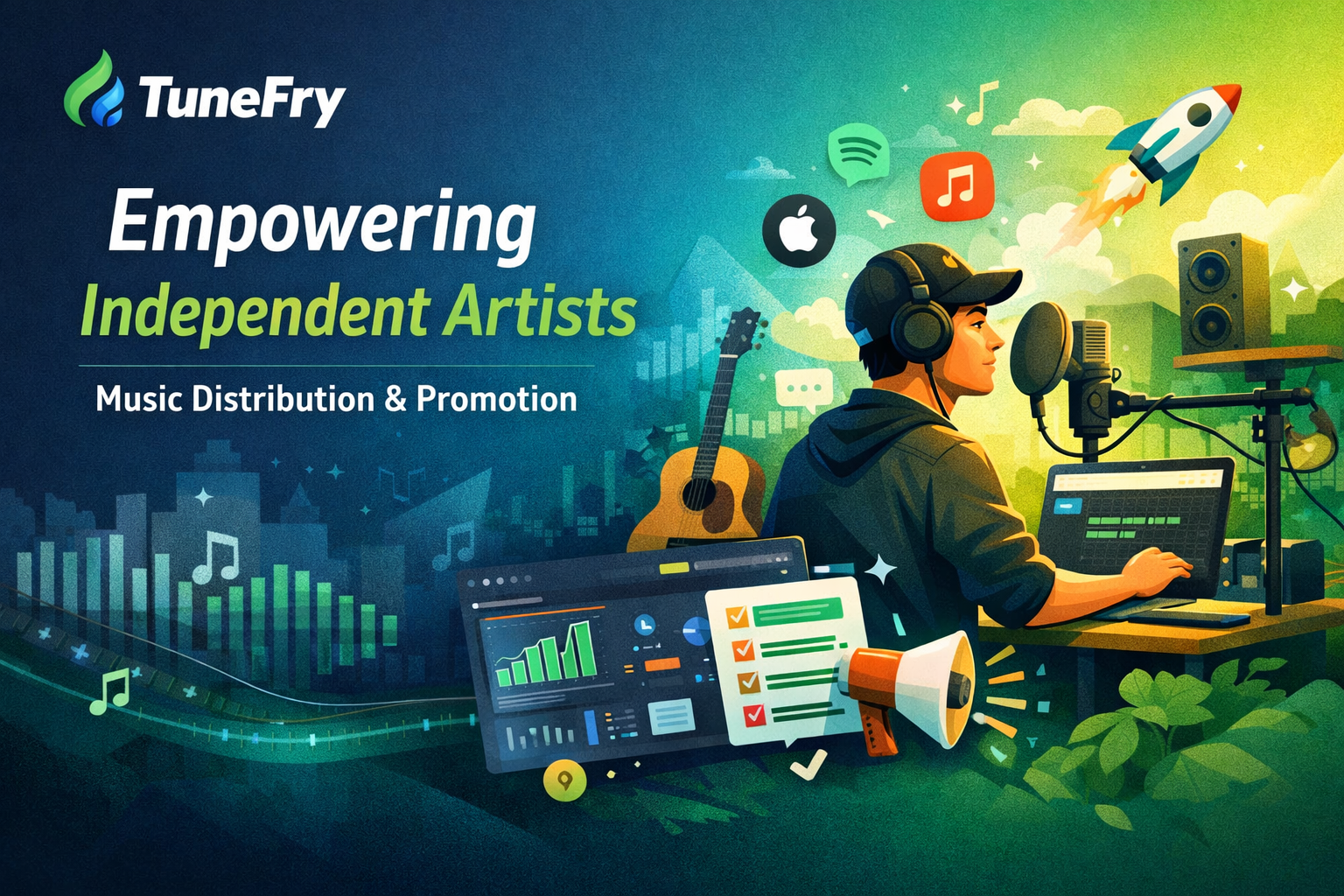 TuneFry Artist Services: Empowering Independent Musicians with Smart Music Distribution & Promotion
